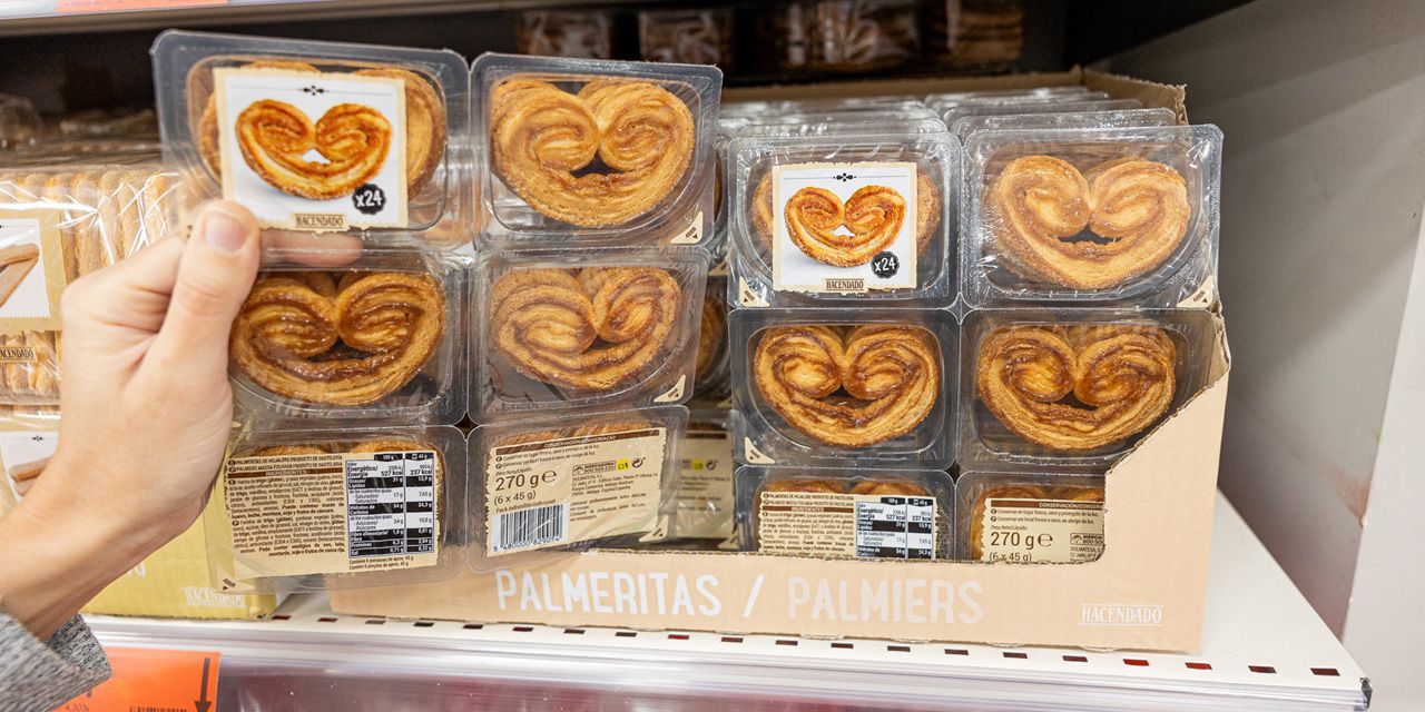  MERCADONA INNOVA AL DISEÑAR UN ENVASE POR PORCIONES PARA SUS PALMERITAS DE HOJALDRE