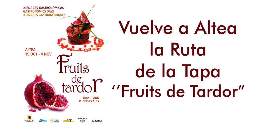  Los sabores del otoño llegan a Altea gracias a la Ruta de la Tapa