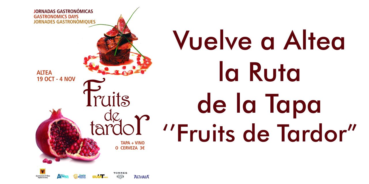  Los sabores del otoño llegan a Altea gracias a la Ruta de la Tapa