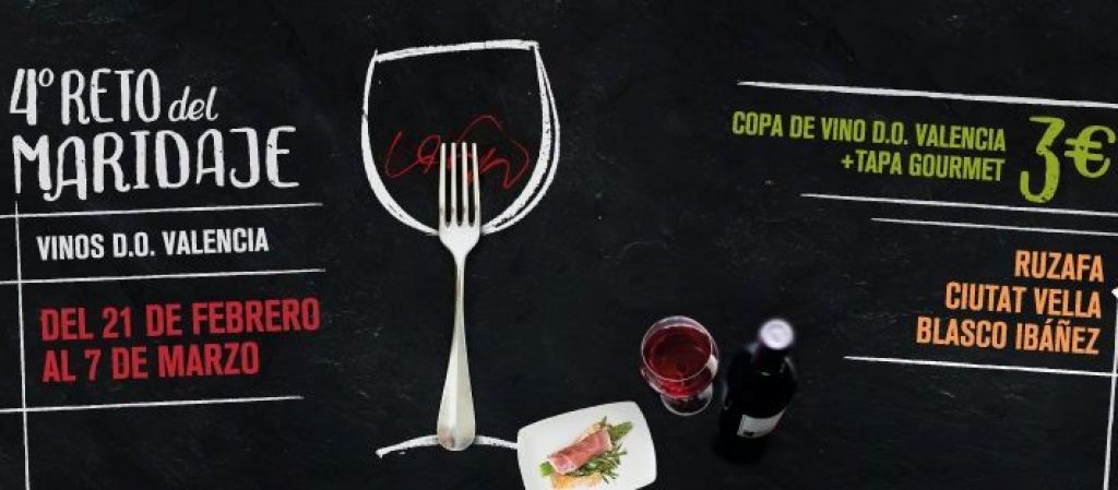  Arranca el IV Reto del Maridaje, copa de vino DO Valencia y tapa gourmet por 3 euros