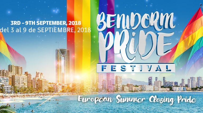 Benidorm celebra su fiesta Pride 2018 del 3 al 9 de septimbre