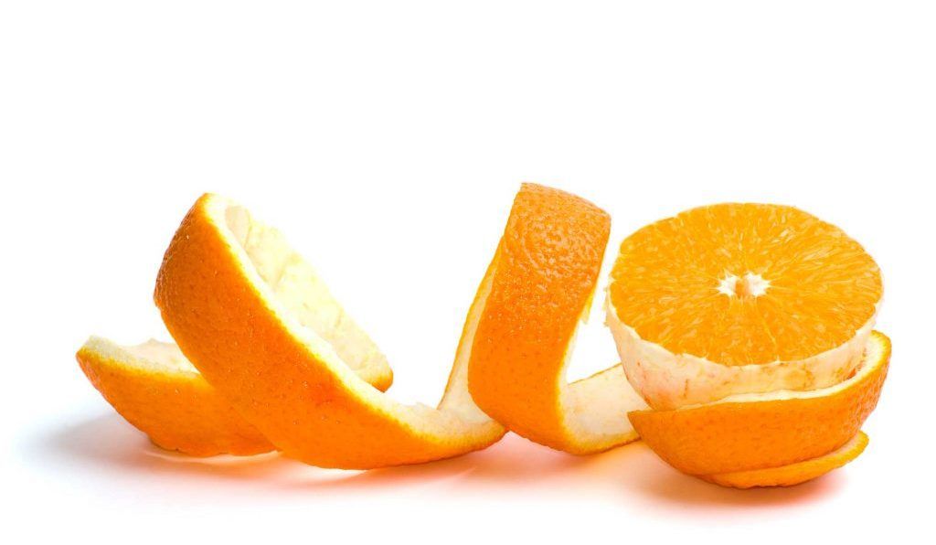  Postre con cáscaras de naranja natural